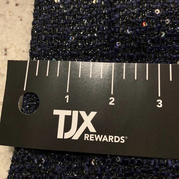 Loft sparkly blue mini skirt. Size 8p - Picture 14 of 16